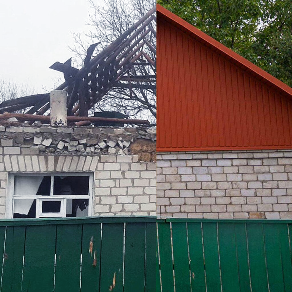 rebuilded house in Ukraine